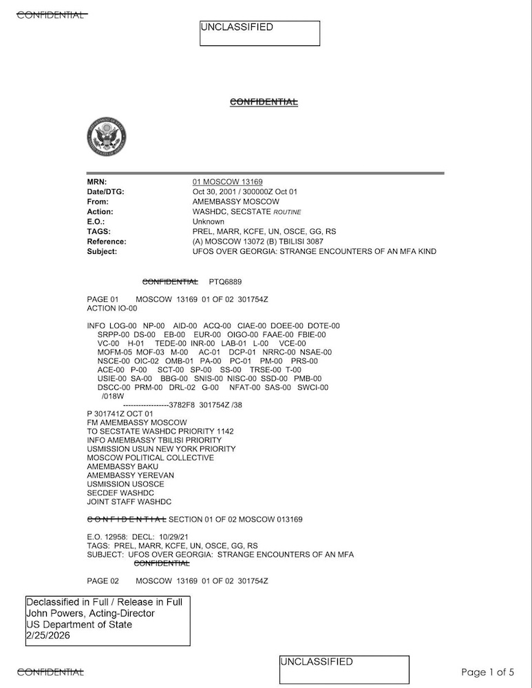 US Department of State Cable