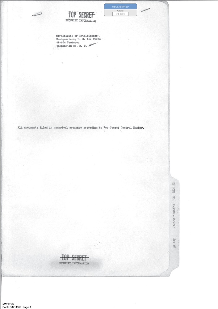 USAF Directorate of Intelligence file