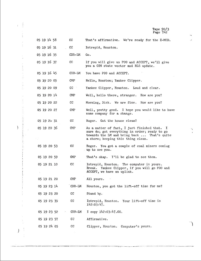 Apollo Program Mission Transcripts