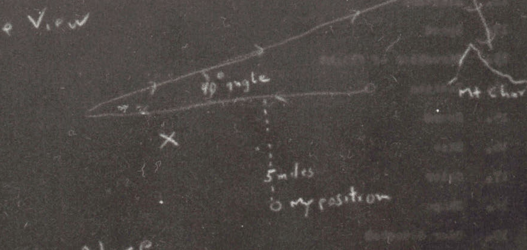 Side view diagram showing flight path with 5 mile markers to Las Vegas and Henderson