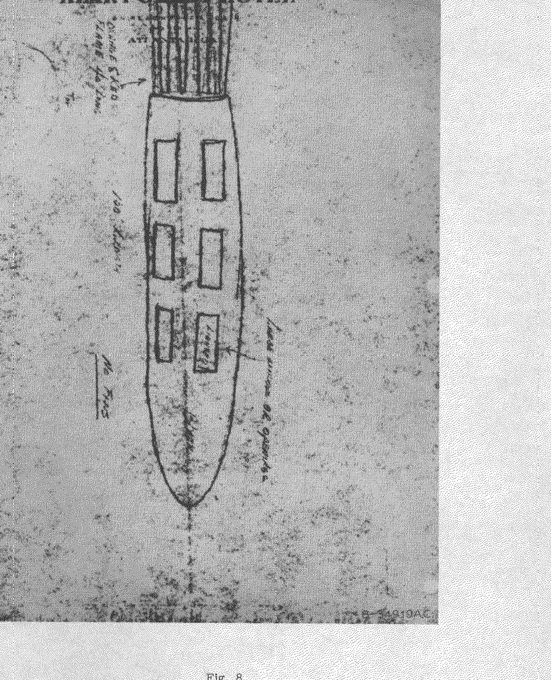 Sketch of a cigar-shaped object on Henry Grady Hotel letterhead.