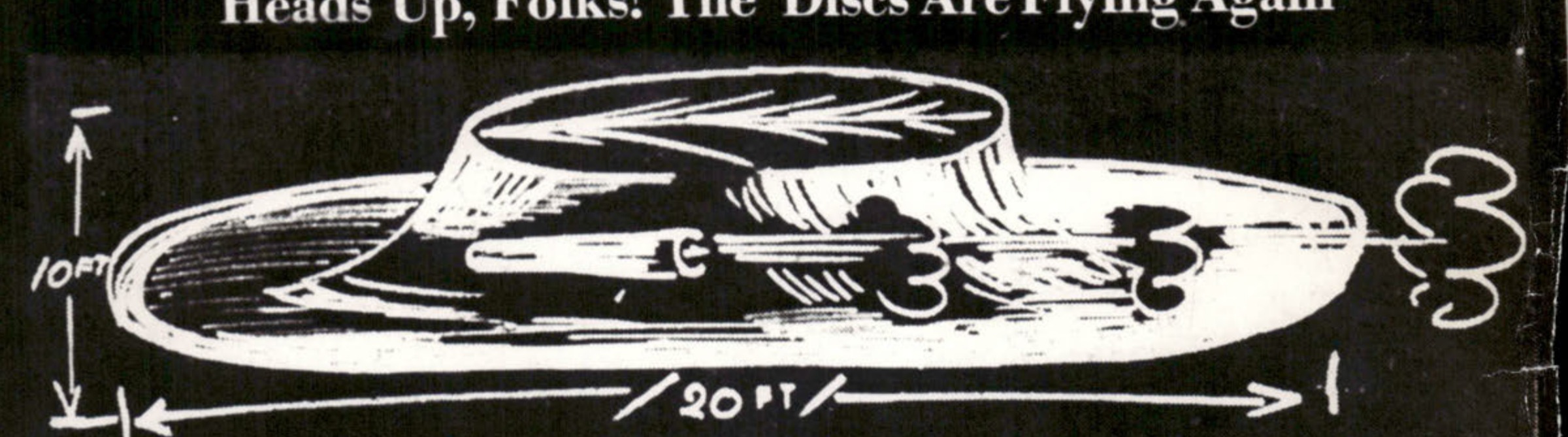 Artist's conception of the flying disc that A. C. Urie saw.