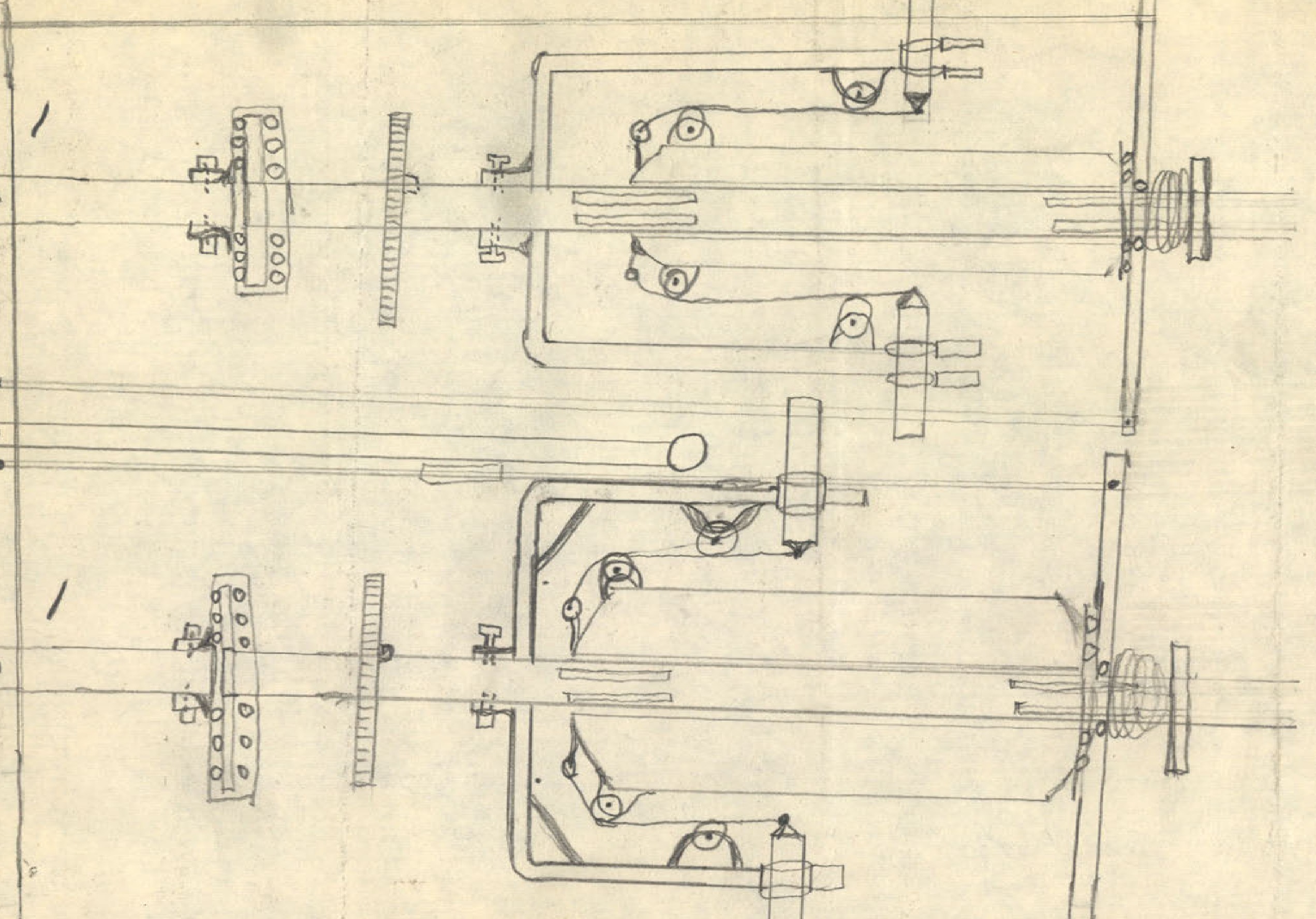 A detailed mechanical diagram labeled 'Drawing #1'.